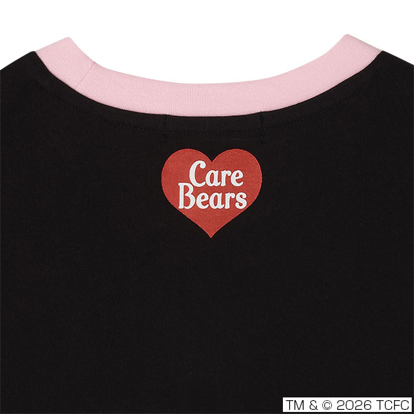 Care Bears(TM) リンガー Tシャツ（ブラック）