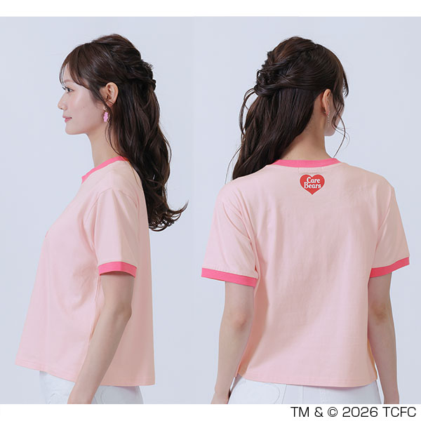 Care Bears(TM) リンガー Tシャツ（ピンク）