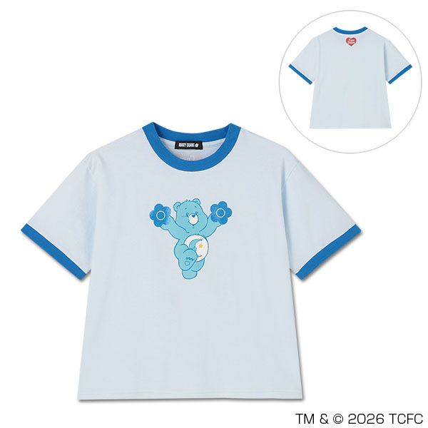 Care Bears(TM) リンガー Tシャツ（ブルー）