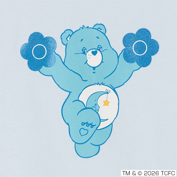 Care Bears(TM) リンガー Tシャツ（ブルー）