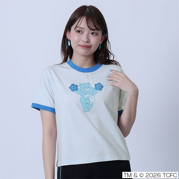 Care Bears(TM) リンガー Tシャツ（ブルー）
