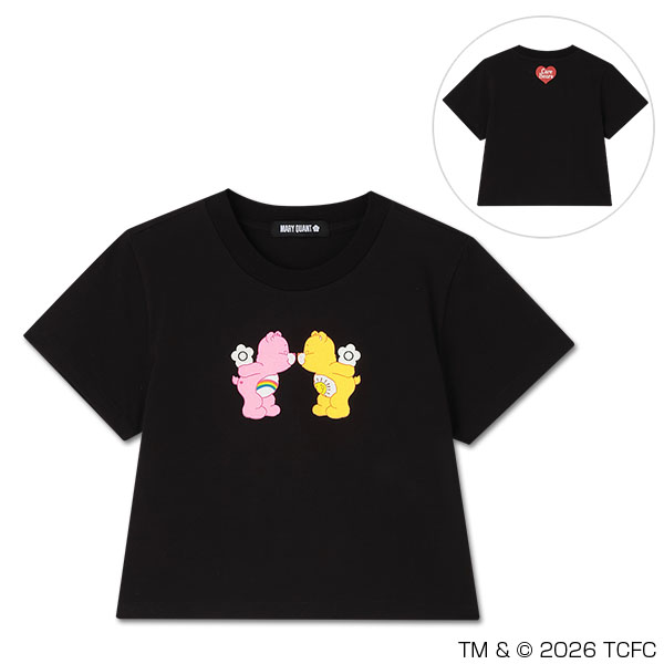 Care Bears(TM) クロップド Tシャツ（ブラック）