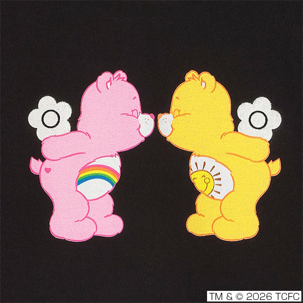 Care Bears(TM) クロップド Tシャツ（ブラック）