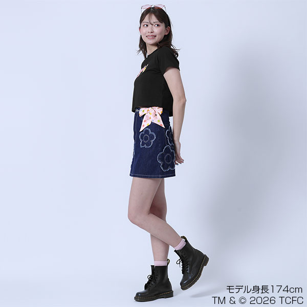 Care Bears(TM) クロップド Tシャツ（ブラック）