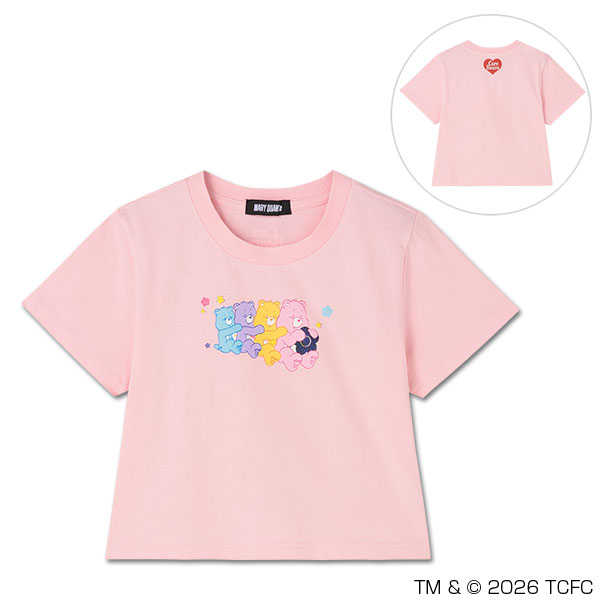 Care Bears(TM) クロップド Tシャツ（ピンク）