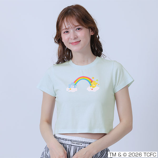 Care Bears(TM) クロップド Tシャツ（ブルー）
