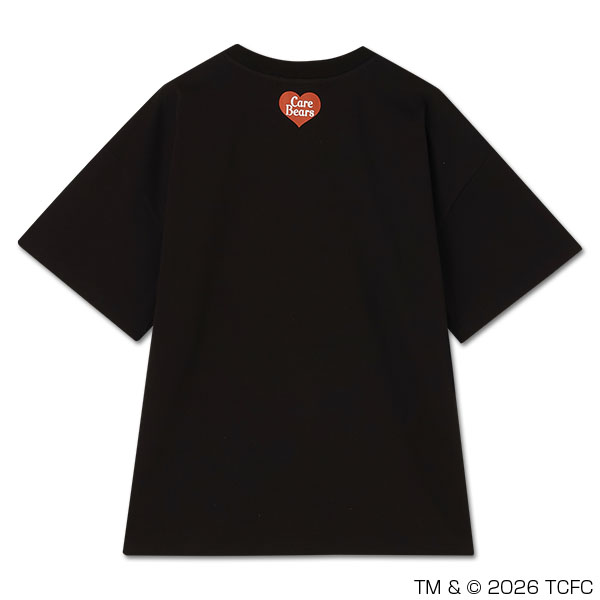 Care Bears(TM) ペイントビッグ Tシャツ（ブラック）