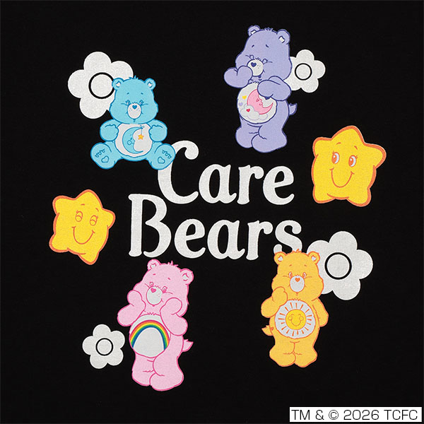 Care Bears(TM) ロゴビッグ Tシャツ（ブラック）