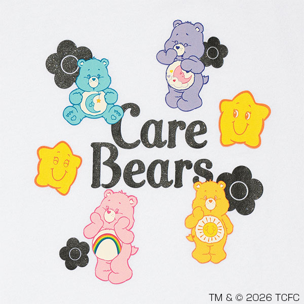 Care Bears(TM) ロゴビッグ Tシャツ（ホワイト）