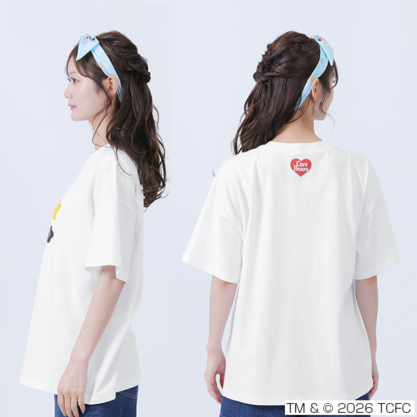 Care Bears(TM) ロゴビッグ Tシャツ（ホワイト）