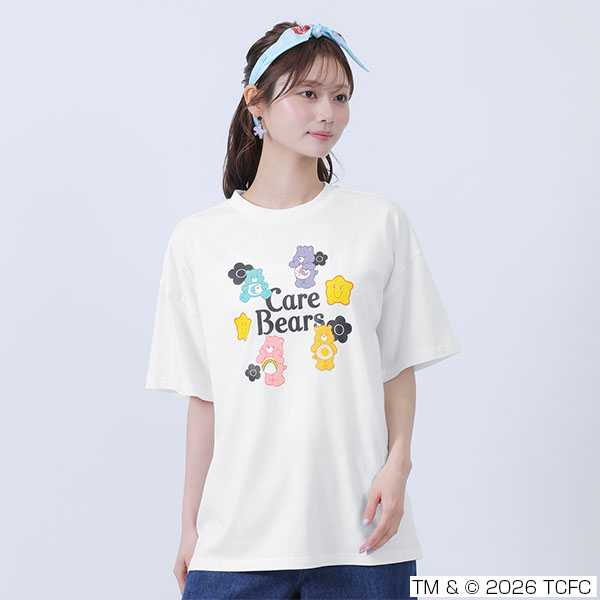 Care Bears(TM) ロゴビッグ Tシャツ（ホワイト）