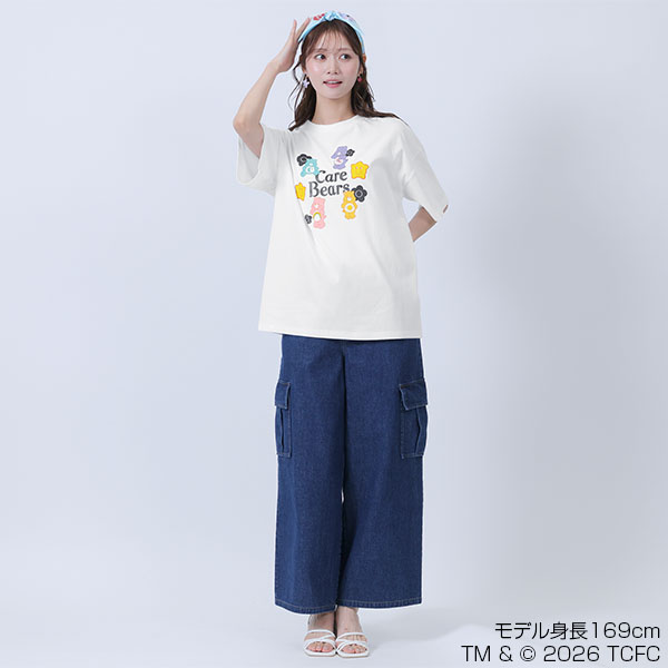 Care Bears(TM) ロゴビッグ Tシャツ（ホワイト）