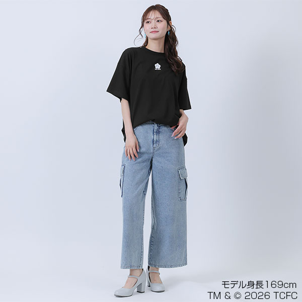 Care Bears(TM) ピザビッグ Tシャツ（ブラック）