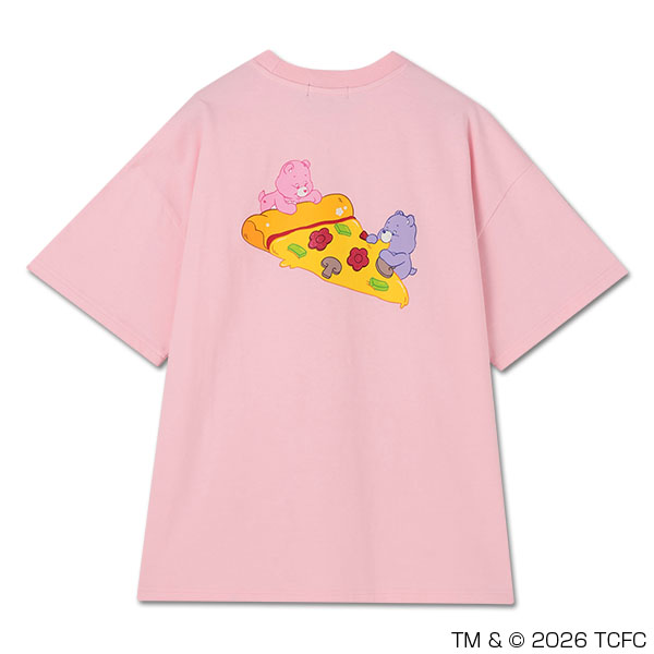 Care Bears(TM) ピザビッグ Tシャツ（ピンク）