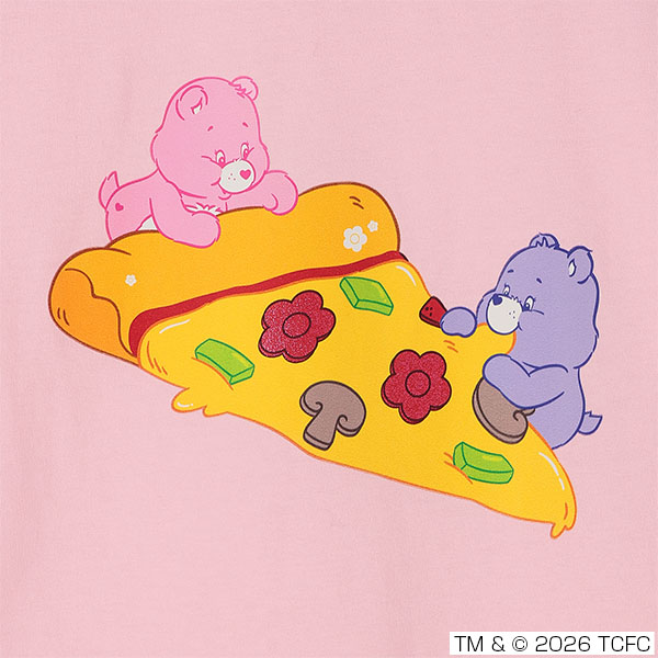 Care Bears(TM) ピザビッグ Tシャツ（ピンク）