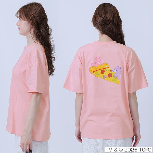 Care Bears(TM) ピザビッグ Tシャツ（ピンク）