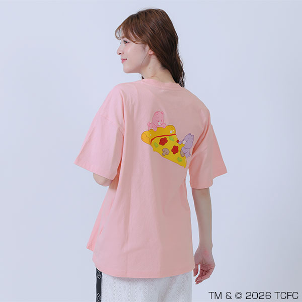 Care Bears(TM) ピザビッグ Tシャツ（ピンク）