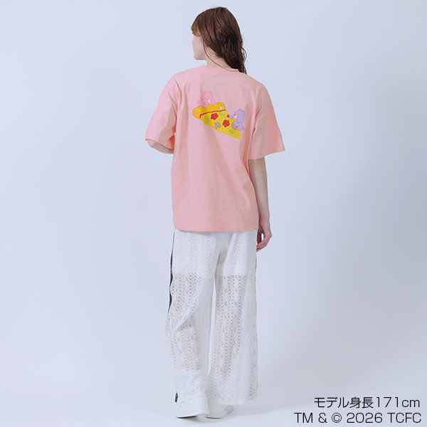 Care Bears(TM) ピザビッグ Tシャツ（ピンク）