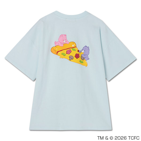 Care Bears(TM) ピザビッグ Tシャツ（ブルー）