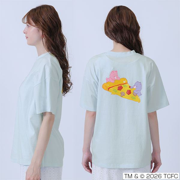 Care Bears(TM) ピザビッグ Tシャツ（ブルー）