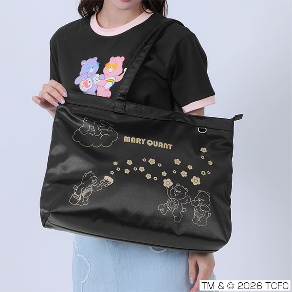 Care Bears(TM) ゴールドプリント トート（ブラック）