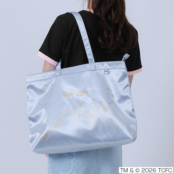 Care Bears(TM) ゴールドプリント トート（ブルー）