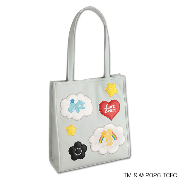 Care Bears(TM) パディングモチーフ トート（ブルーグレー）