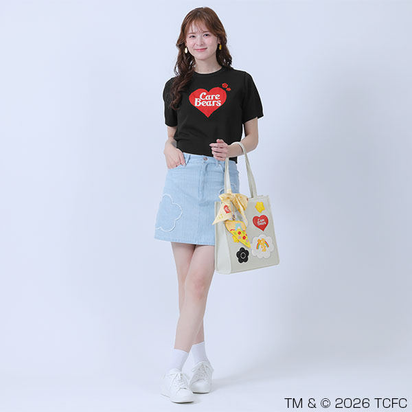 Care Bears(TM) パディングモチーフ トート（ブルーグレー）