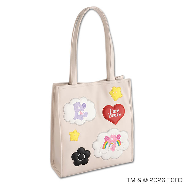 Care Bears(TM) パディングモチーフ トート（ピンクベージュ）