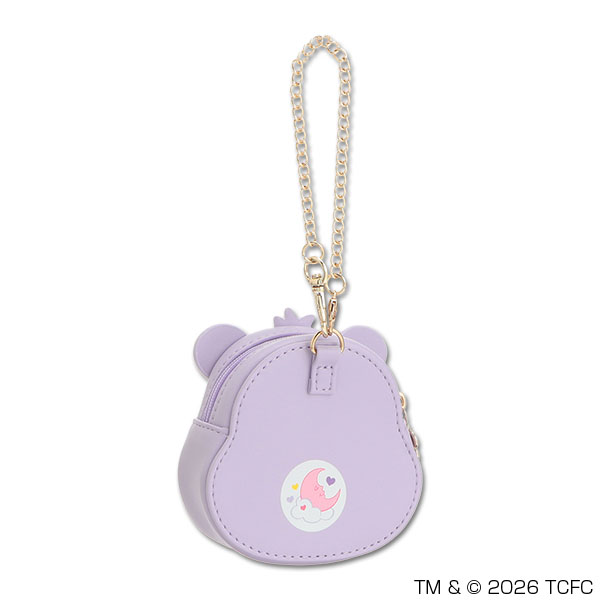 Care Bears(TM) フェイス ダイカットポーチ（パープル／Sweet Dreams Bear）
