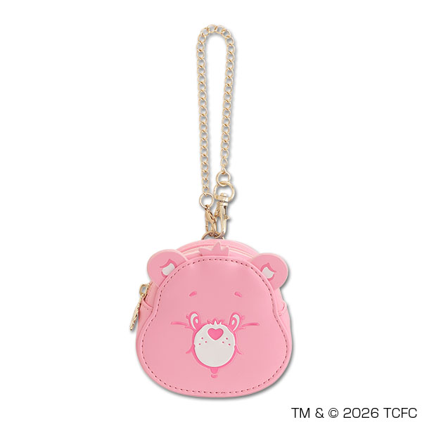 Care Bears(TM) フェイス ダイカットポーチ（ピンク／Cheer Bear）