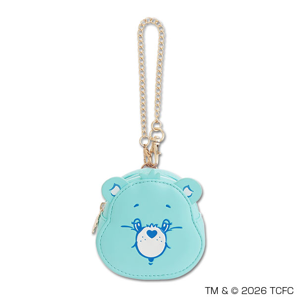 Care Bears(TM) フェイス ダイカットポーチ（ブルー／Bedtime Bear）