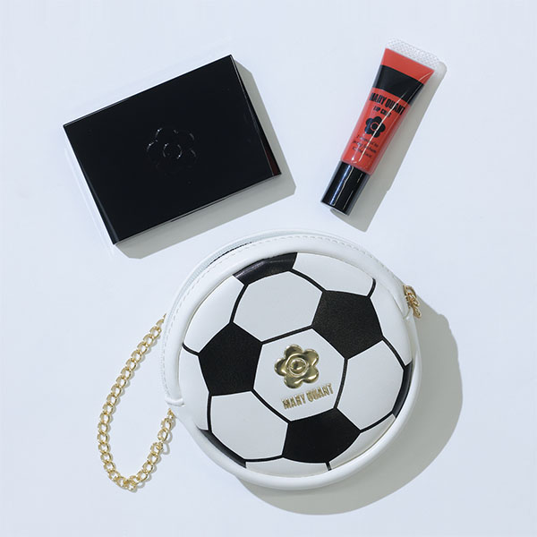 FOOTBALLコレクション ダイカットポーチ（ホワイト）