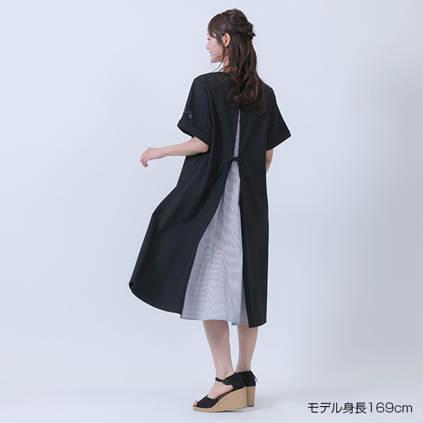 バックシャン ワンピース（ブラック）