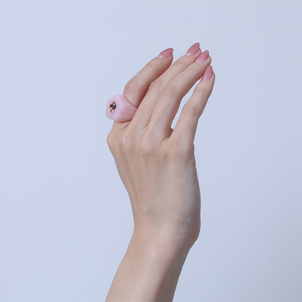 レトロPOP リング（ピンク）