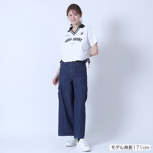 カーゴデニム パンツ（ブルー）
