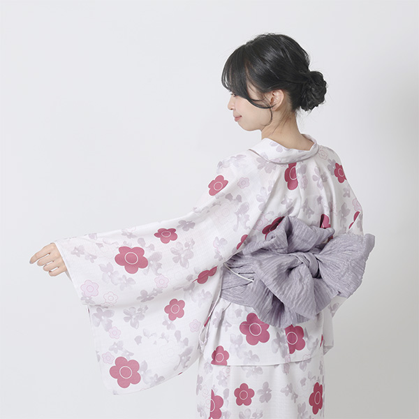 natural couture × MARY QUANT 2WAY 浴衣セット（ボルドー）