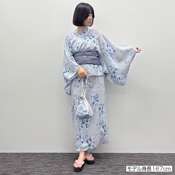 natural couture × MARY QUANT 2WAY 浴衣セット（ブルー）