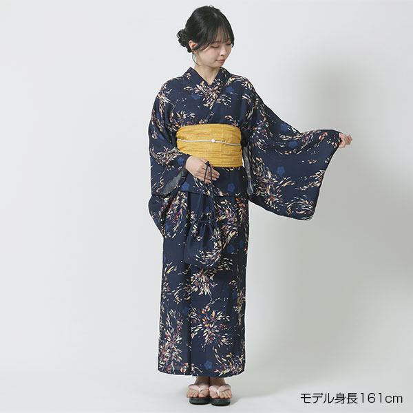 natural couture × MARY QUANT 2WAY 浴衣セット（ネイビー）