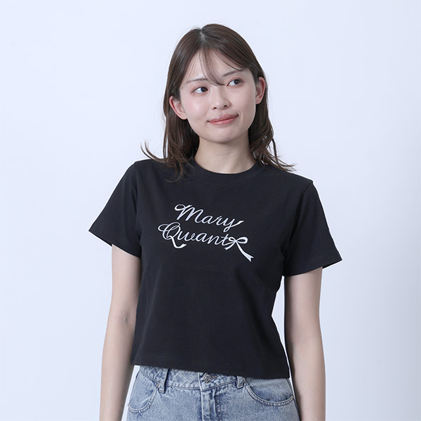 リボンロゴ Tシャツ（ブラック）