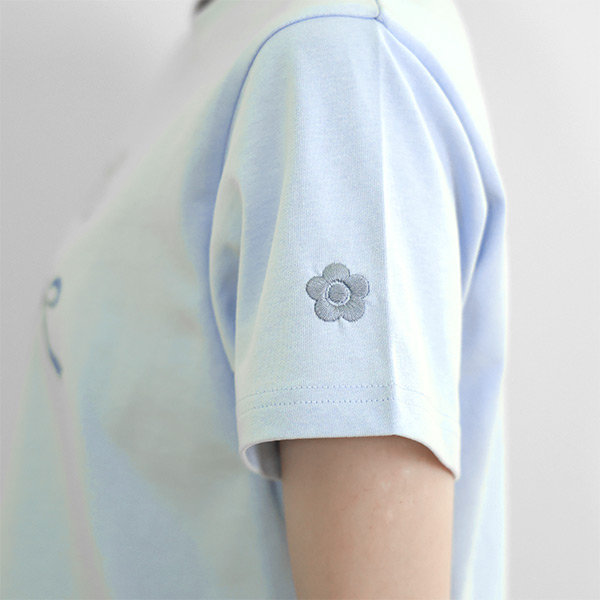リボンロゴ Tシャツ（ブルー）
