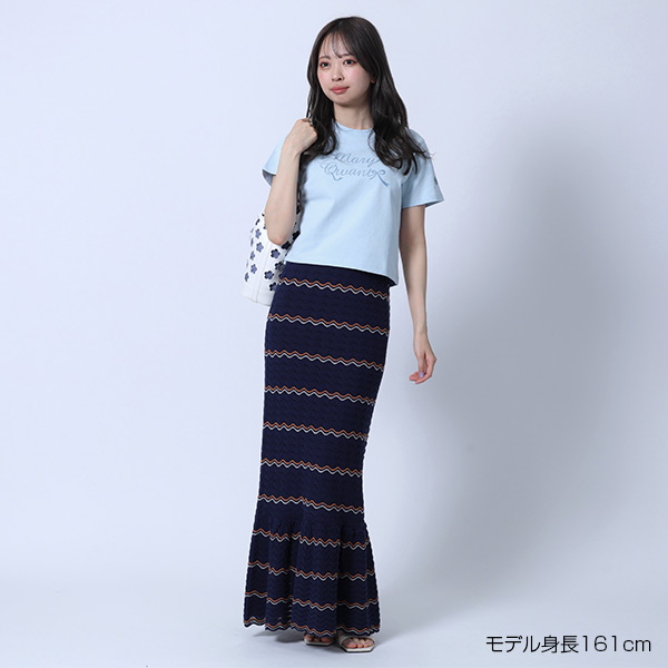 リボンロゴ Tシャツ（ブルー）