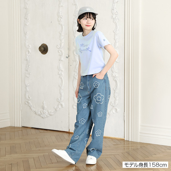 リボンロゴ Tシャツ（ブルー）