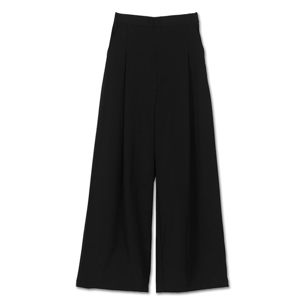 ストレッチワイド パンツ（ブラック）
