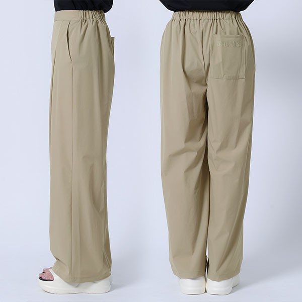 ストレッチワイド パンツ（ベージュ）