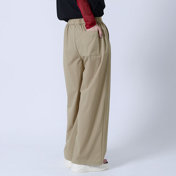 ストレッチワイド パンツ（ベージュ）