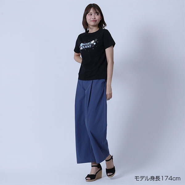 ストレッチワイド パンツ（ブルー）