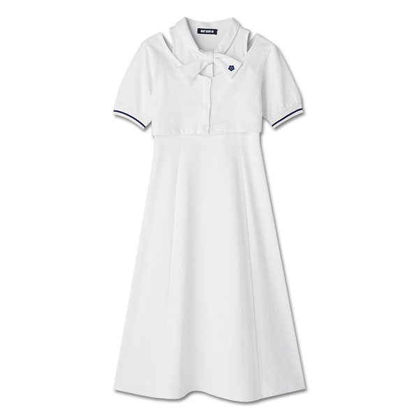 レイヤードデザインポロ ワンピース（ホワイト） | MARY QUANT ONLINE
