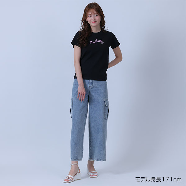 チェーンステッチ Tシャツ（ブラック）