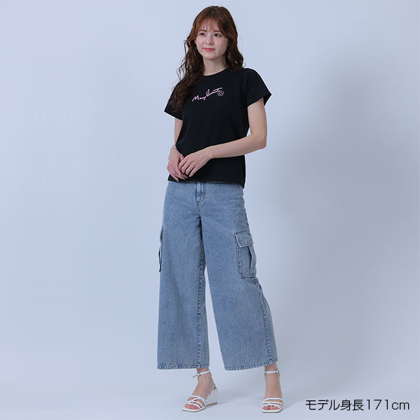 チェーンステッチ Tシャツ（ブラック）